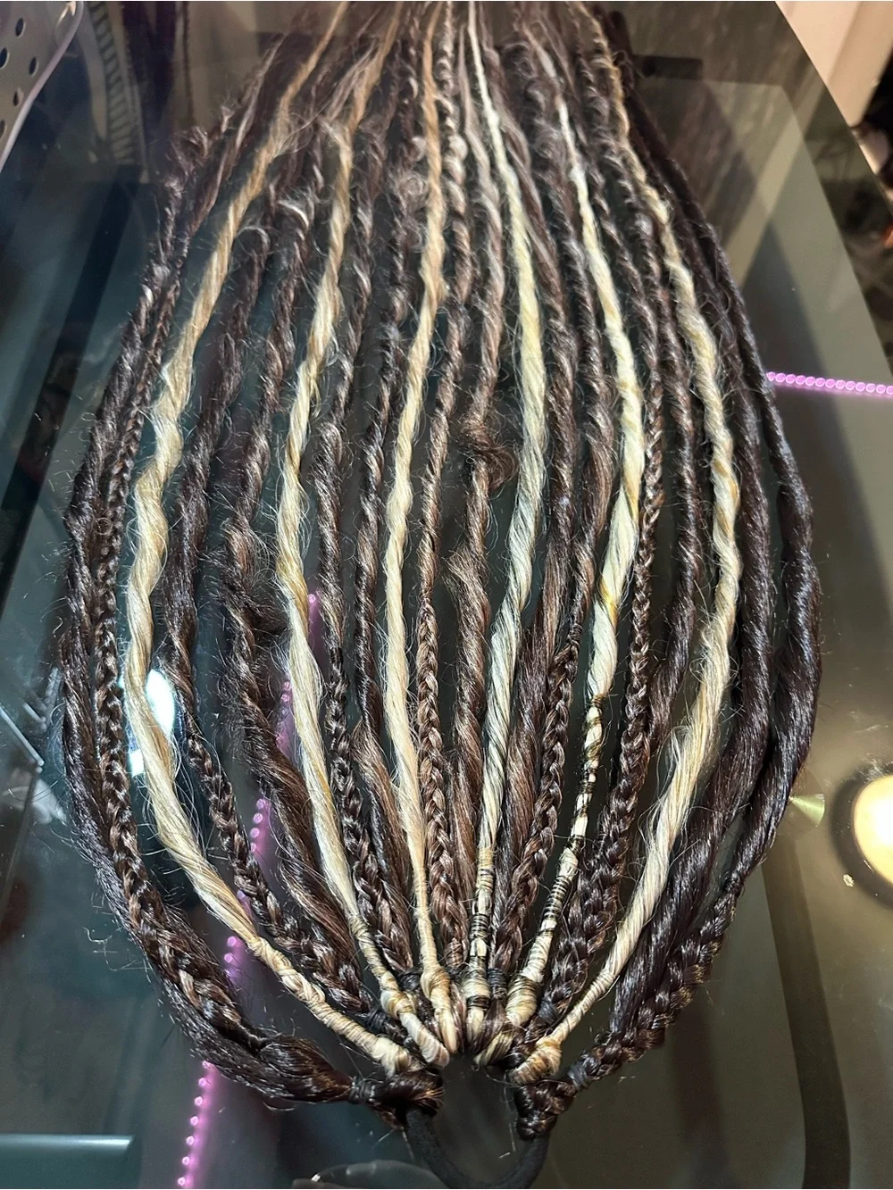 Boho Mixed Braids Hair Extensions - Brown & Blonde